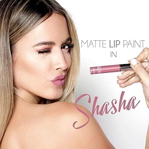 Girlactik Long Lasting Matte Lip Paint Liquid Lipstick in Allure- Long wearing, Smooth Application, Pigmented, Non-Crack Formula, Lightweight, 7.5 ml / .25 oz, (BabyDoll/Shasha)