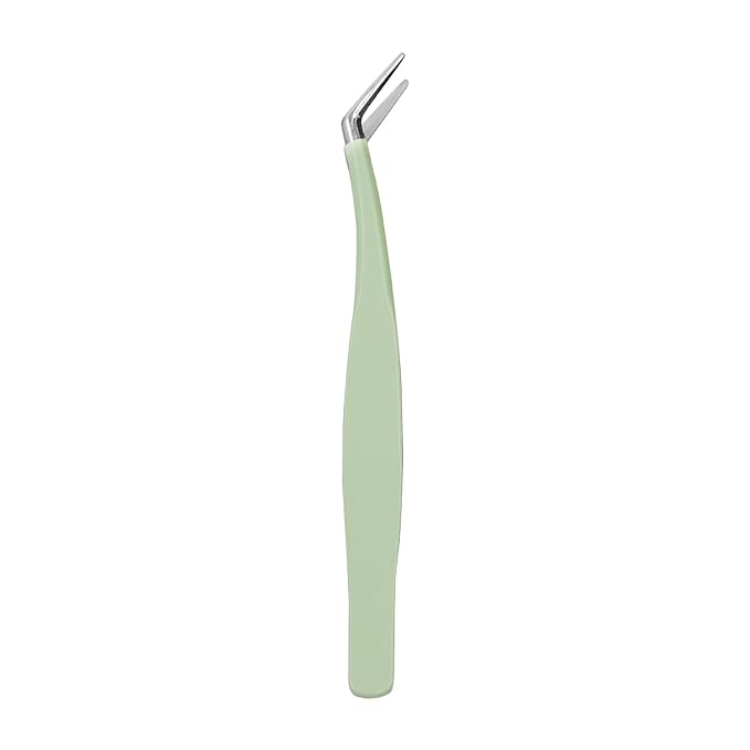 Bodermincer Lash Tweezers 4pcs, D Curl, Black, Plastic, Modern