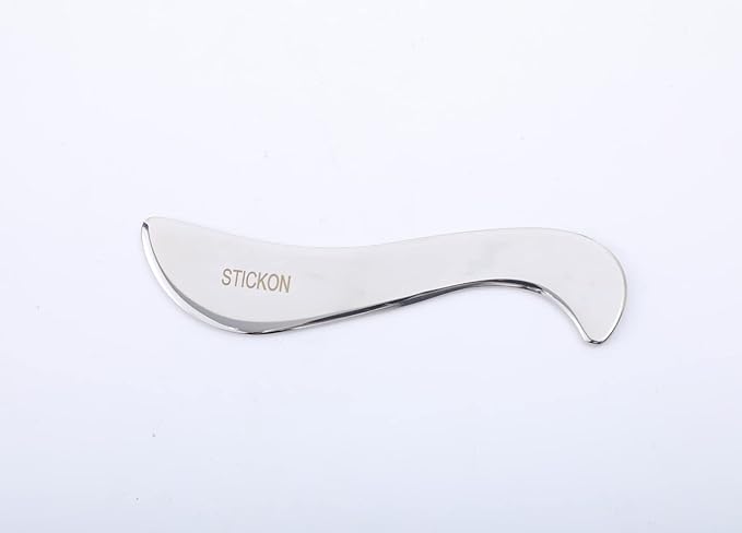 STICKON Gua Sha Massage Tool 2 in 1 Stainless Steel Gua Sha Scraping Massage Tools IASTM Tools Great Soft Tissue Mobilization Tool(STICKON-34)