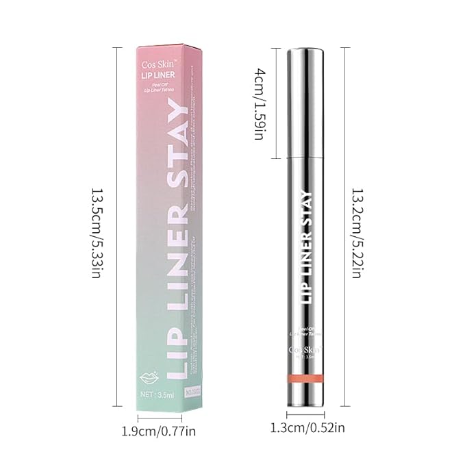 Peel Off Lip Liner & Tint – Mauve Nude Long Lasting Waterproof Velvet Matte Lip Stain, Smudge-Proof Transfer-Resistant Lip Glaze, 02 MUAH-ve 3.5ml (Hazel Brown)