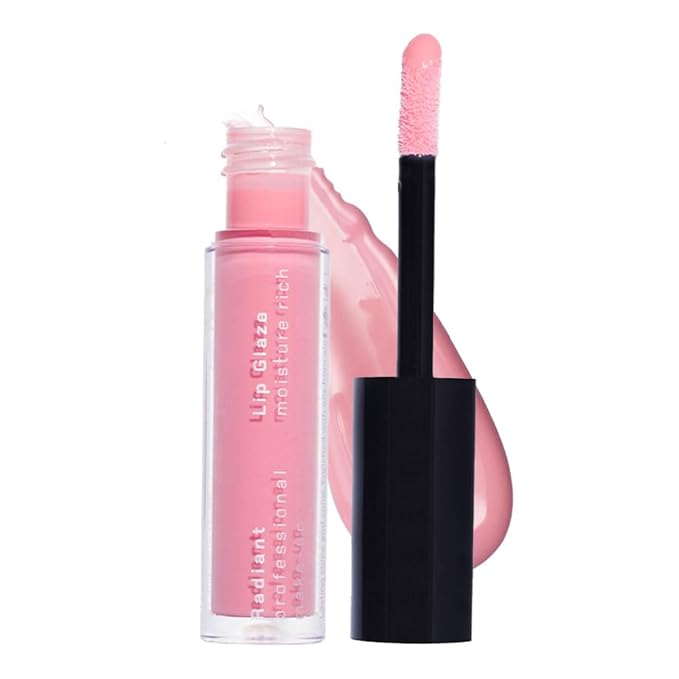 Radiant Professional Lip Glaze (15 Shades) - Ultra-Glossy, Non-Sticky & Long-Lasting Lip Gloss for Women - High Shine Hydration - Vegan & Moisturizing for Soft, Nourished Lips - (09 CANDY PINK)