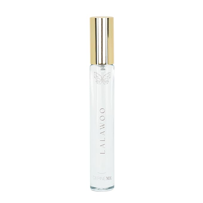 DefineMe Natural Perfume Mist, Lalawoo, 0.3 FL OZ, Travel Size, Purse Spray, Warm Vanilla Fragrance