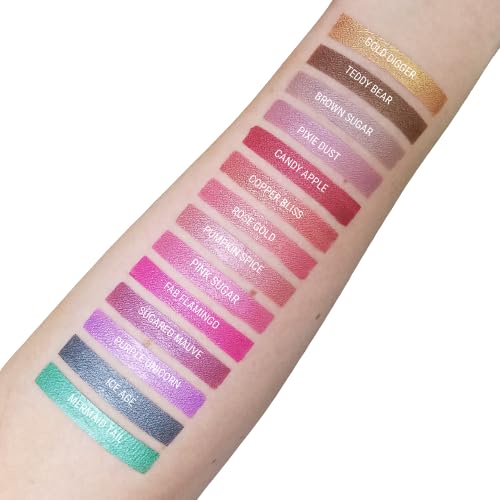 Aromi Green Metallic Liquid Lipstick | Turquoise, Teal-Green Lip Color with Shimmery Finish, Vegan, Cruelty-free, Long-lasting, Smudge Proof, Handmade (Mermaid Tail)