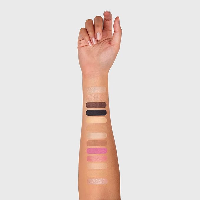 Woosh Beauty, Jetsetter Bundle in #2.5 Medium Tan, Fold out Face Original, Essential Brush Set, Travel Case in Hot Pink