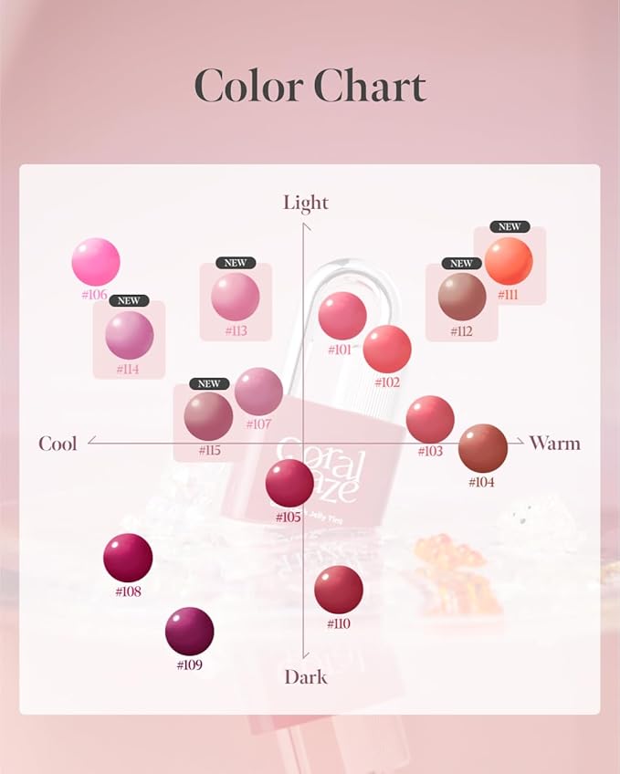 CORLAHAZE Glow Lock Jelly Tint #103 4g, Hydrating Jelly Glow Lip Stain, Glass-Like Shine Lip Gloss, Long-Lasting Color, Moisturizing Lip Enhancer, Collectible Lock-Shaped Design, Korean Makeup