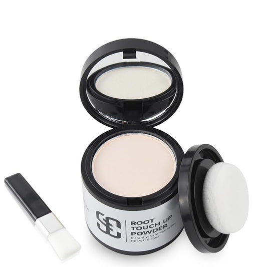 SOVONCARE Hairline Powder - Root Touch Up & Gray Hair Concealer for Men and Women, Instantly Covers Thinning Hair and Bald Spots, Natural-Looking Coverage White 0.35 oz