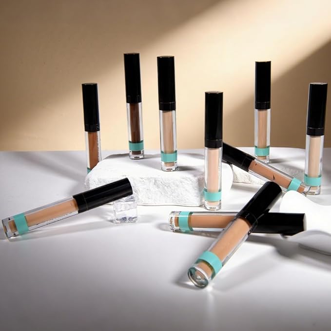 Liquid Concealer Makeup, Natural Coverage for Older Women, Under Eye Brightener Full Coverage Concealer for Dark Circles, Lightweight, Covers Oil-Free, Vegan & Cruelty-Free, 10 Deep