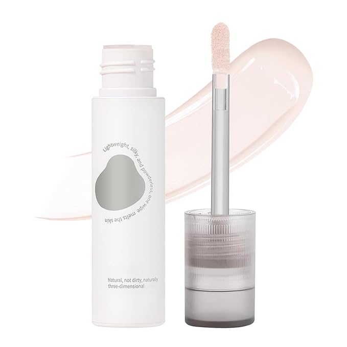 Cool Toned Liquid Concealer Highlighter Makeup, Cold Matte Cream for Face Eye Highlight, Lightweight & Long Lasting Cream Contour Illuminator Brightening Makeup, Portable Travel Size, 101