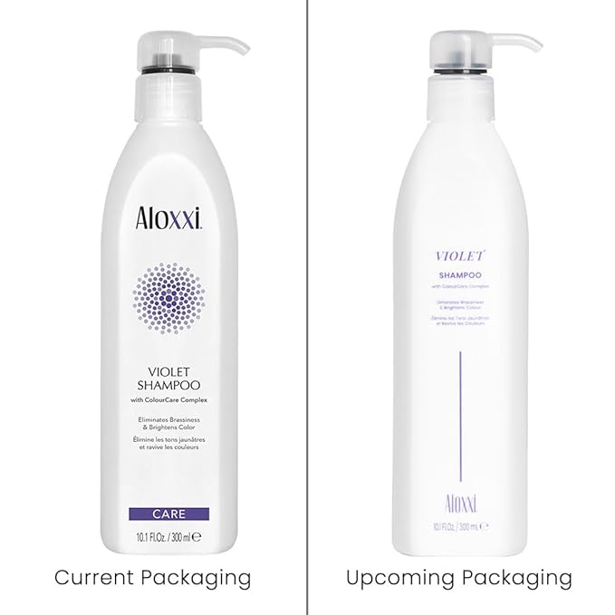 ALOXXI Violet Shampoo for Blonde & Silver Hair with Purple Pigments to Instantly Neutralize Brassiness & Enhance Luminousity, Paraben & Sulfate Free, 10.1 Fl Oz