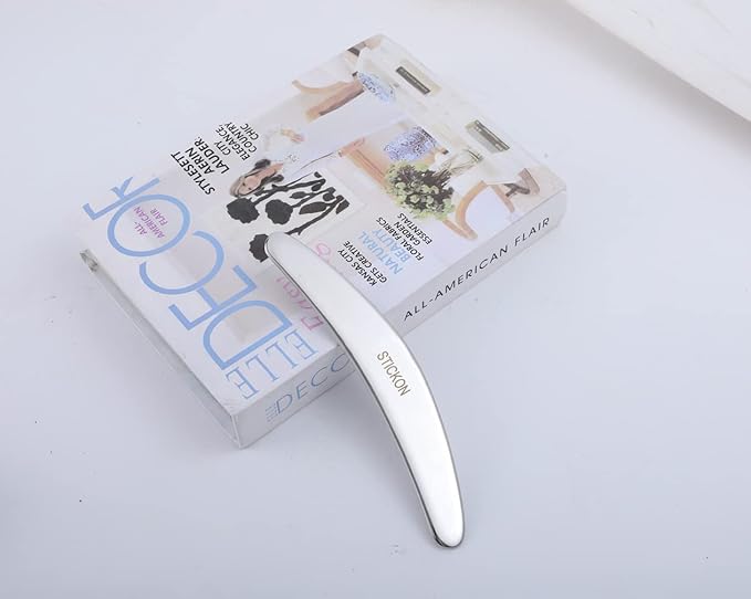 STICKON Stainless Steel Gua Sha 3 in 1 Muscle Scraper Tool Set, Guasha Kit Scraping Massage Tools IASTM Tools for Physical Therapy, Relieve Muscle Pain and Tension(STICKON-37)