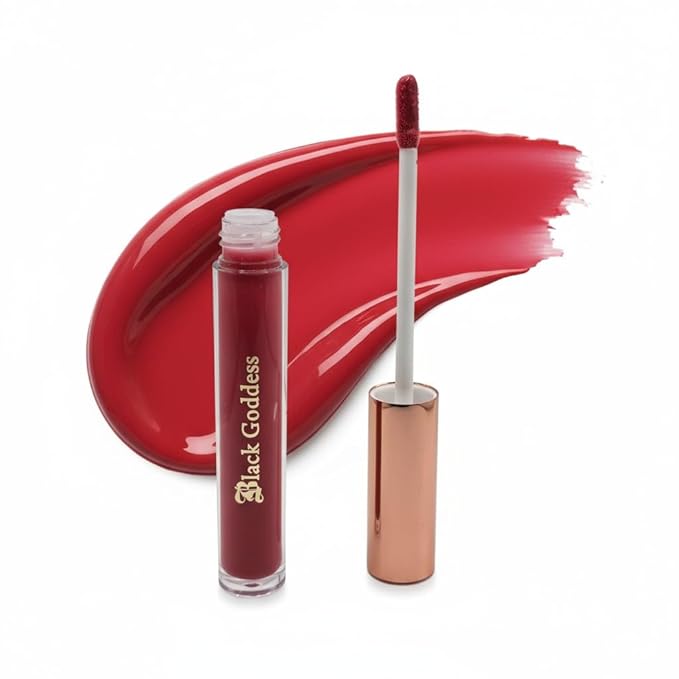 Black Goddess Lustre Lip Gloss | High Shine Gloss, Vegan and Cruelty Free (Hot Pink)