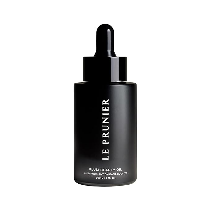 Le Prunier Plum Beauty Oil – Superfood Antioxidant Facial Oil | Vegan, Non-Comedogenic, Multi-Use Moisturizing Oil for Face, Hair & Body | Hydrating, Clean, Cruelty-Free Skincare | 1 fl oz