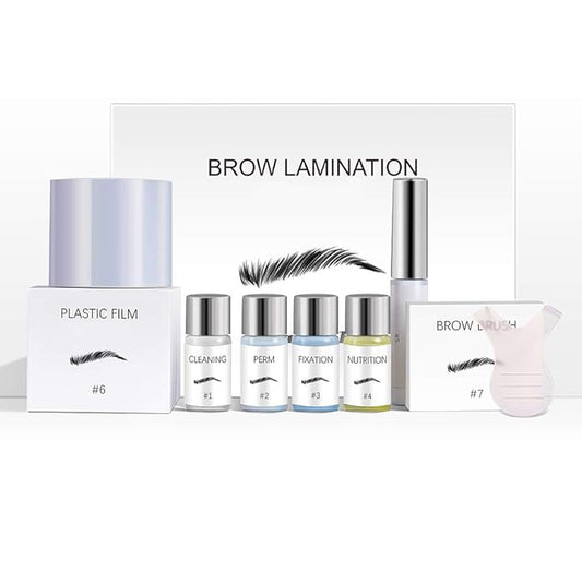 Eyebrow Lamination Kit | KINDD Brow Lamination Kit | Professional DIY Perm Kit for Instant Eyebrow Lift | Wake Up Fuller Feathered Eyebrows | Ideal for Home & Salon Use