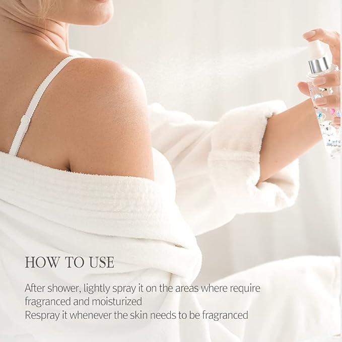 Bouquet Garni Hair & Body Mist White Musk Fragrance - Long-lasting Moisture & Fragrance, Mist for Women, Low Irritation (Containing Vitamin E, Citrus Acid) - 4.9 oz