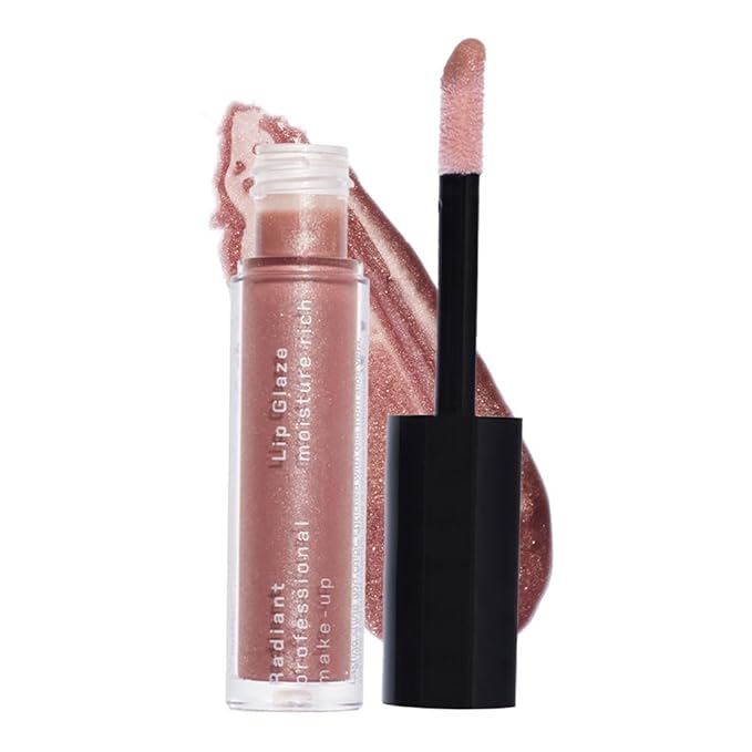 Radiant Professional Lip Glaze (15 Shades) - Ultra-Glossy, Non-Sticky & Long-Lasting Lip Gloss for Women - High Shine Hydration - Vegan & Moisturizing for Soft, Nourished Lips - (02 CARAMEL DAZZLE)