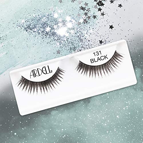 Ardell Natural Lashes False Eyelashes 131 Black - Soft & Wispy Volume Strip Lashes, 4 Pack