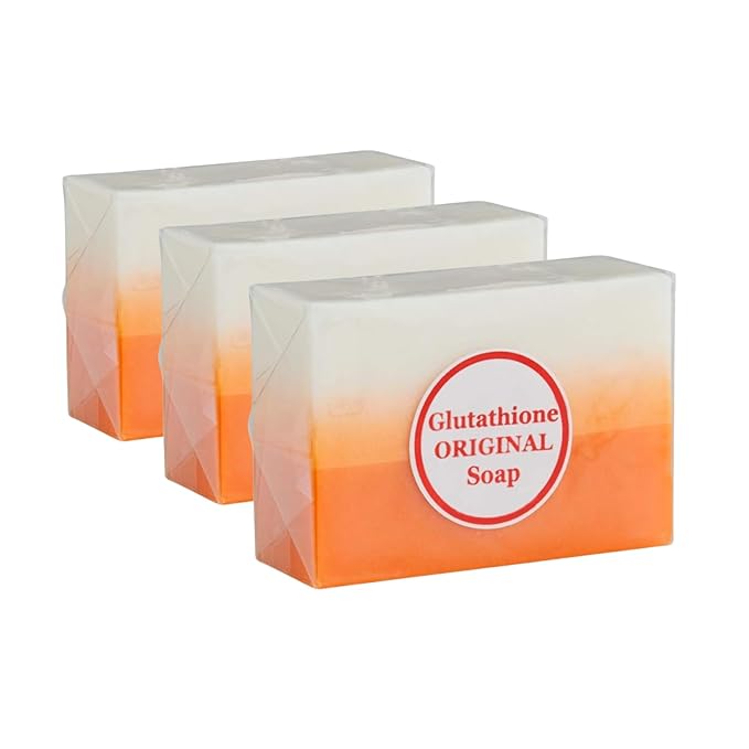 Glutathione Soap Bars – Holidays Deep Cleansing & Hydrating Soap for Smooth, Refreshed Skin – Gentle Exfoliating Formula for Face & Body – 150g x 3 Bars