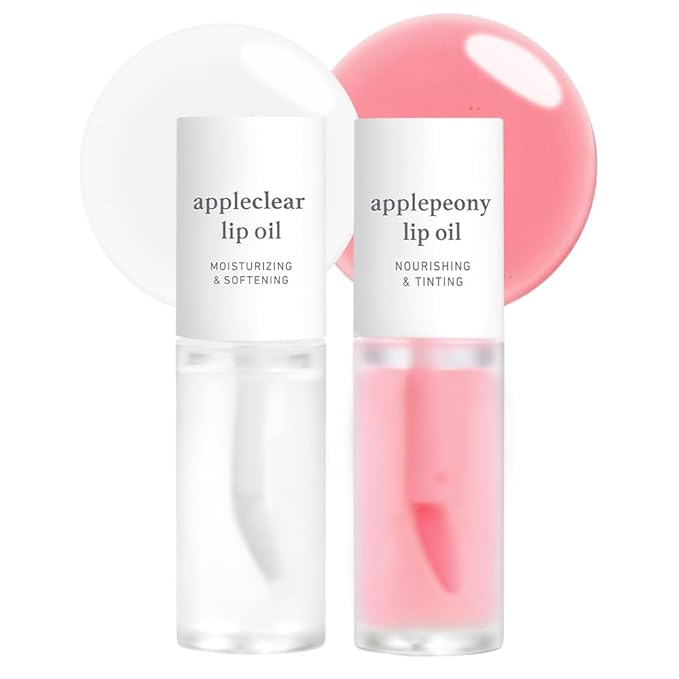 NOONI Korean Lip Oil Bundle - Applepeony & Appleclear