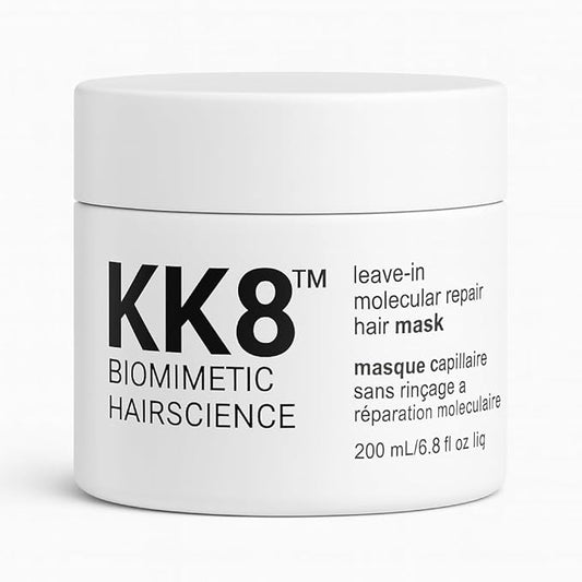 KK8 Molecular Repair Hair Mask Leave-In Molecular Repair Hair Mask, Vegan Formula, 200mL/6.8 fl oz, 4-Minute Treatment for All Hair Types