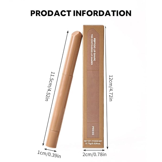SUAKE Plump Matt Lipstick Lipliner Pencil Pack,Waterproof Crayon with Silicone Smudger for Define Contours & Sculpting Lip, Longwear Moisture Smooth Creamy Formula for Lip Makeup-04 Nutmeg