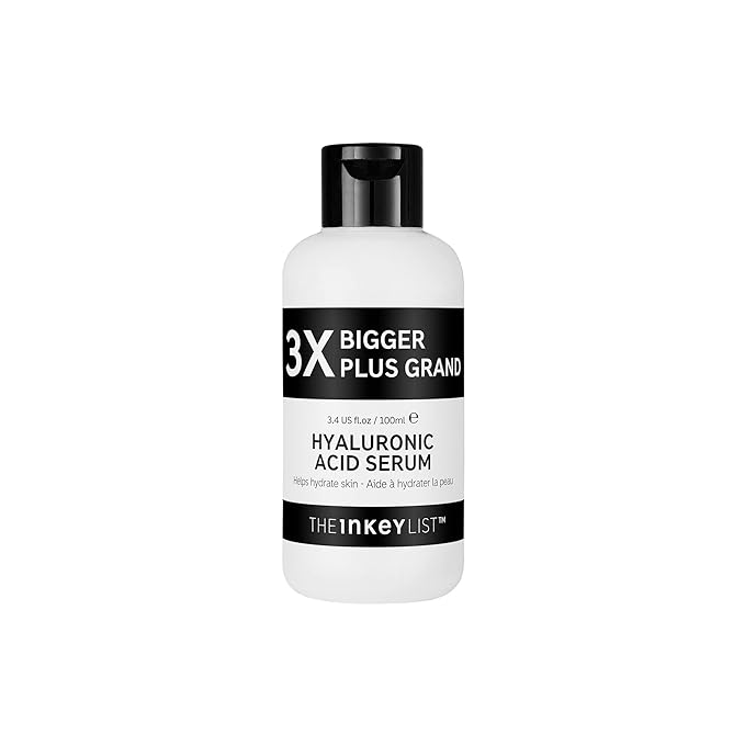 The INKEY List Hyaluronic Acid Serum 3.4fl oz/100ml, Hydrating Skincare, Combats Dry Skin, Vegan Friendly, Suitable For All Skin Types