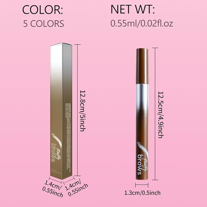 Eyebrow Pen Eyebrow Pencil for Women with Precise Brush-Tip Create Natural Hair-Like Brows Brown