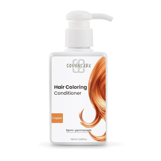 SOVONCARE Hair Color Depositing Conditioner, Light Copper, Semi Permanent Hair Dye 5.28 OZ