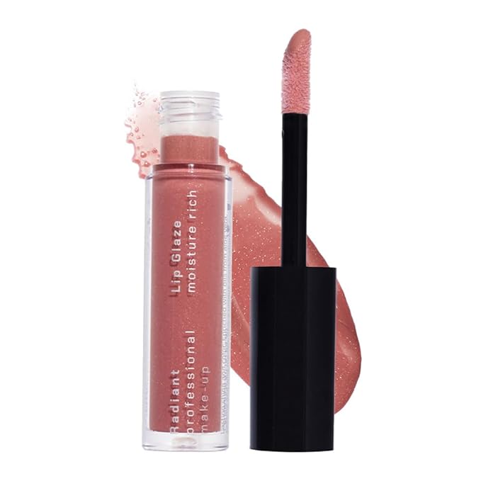 Radiant Professional Lip Glaze (15 Shades) - Ultra-Glossy, Non-Sticky & Long-Lasting Lip Gloss for Women - High Shine Hydration - Vegan & Moisturizing for Soft, Nourished Lips - (05 COPPER SPARKLE)