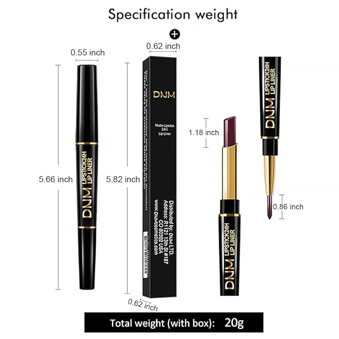 2-in-1 Chestnut Antique Rose Lipliner Lipstick Combos, Matte Lipstick Stay on Lipsticks 24 hour Long-Lasting for Women, Lips Kit with Lip Liner Lip Stains 24 Hour Long Lasting Waterproof 04
