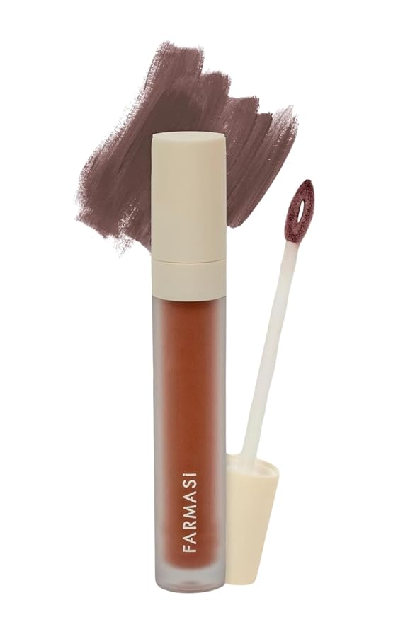 FARMASi Make Up Matte Liquid Lipstick, Long-Lasting and Ultra-comfortable, High-Impact, Lightweight, Organic, Pure Pigments 0.14 fl.oz (Sun Breeze)