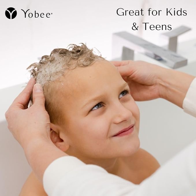 Yobee Naturally Rebalancing Shampoo | Dry, Flaky & Itchy Scalp Care with Para Probiotics, Organic Honey & Turmeric, Vitamin B12 & Oat Extracts | Dandruff & Psoriasis Relief (6 Bottles)