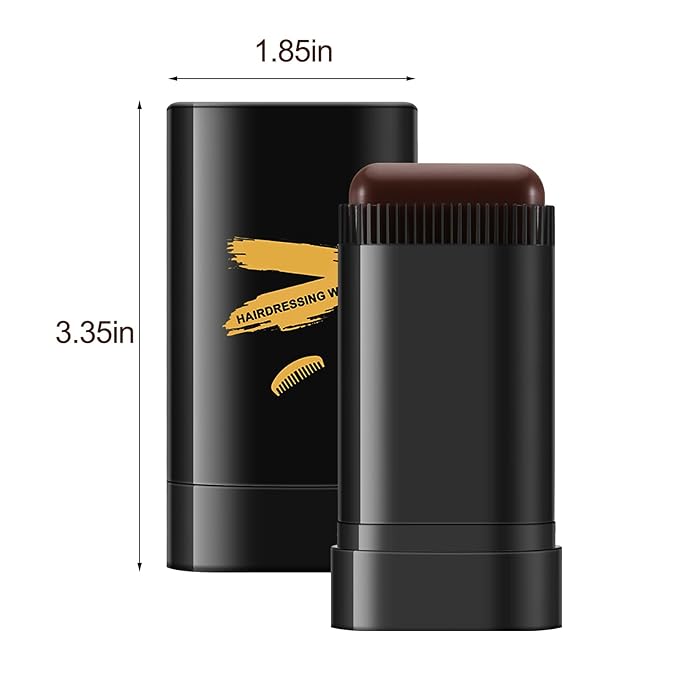 Boobeen Root Touch Up Hair Color Stick，Blendable Hairline Powder for Gray Coverage，Long Lasting Root Cover Up & Thinning Edges,Natural Finish for Women & Men