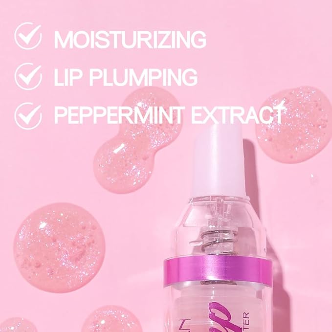 Plumping Lip Oil With Chili Extract - Fuller Lips Instantly! Ultra-Hydrating & Nourishing, Glossy Finish Lip Glow Oil, Lip Plumping Booster Plump, Smooth, and Define Your Lips Naturally (06 Coral )