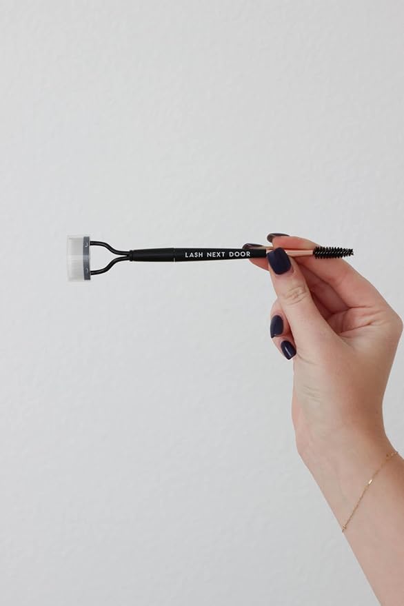 Metal Eyelash Comb & Spoolie– Lash Separator Tool for Clump-Free Lashes– Double-Sided Mascara Comb & Eyebrow Brush– Eyelash Separator Tool for Defined Lashes & Brows
