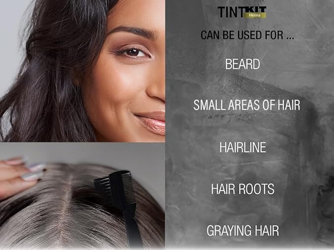 Godefroy Powered by Henna - Tint Kit 4 Applications | Jet Black | Spot Hair Color Powered by Natural Henna