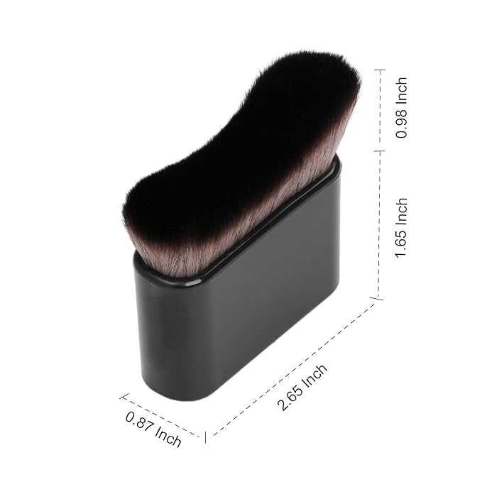 UNIMEIX Self Tanner Brush Sunscreen Body Makeup Brush Kabuki Blend Applicator Spray Tan Blending Beauty Brush for Body Coverage Perfector(LightBlack)