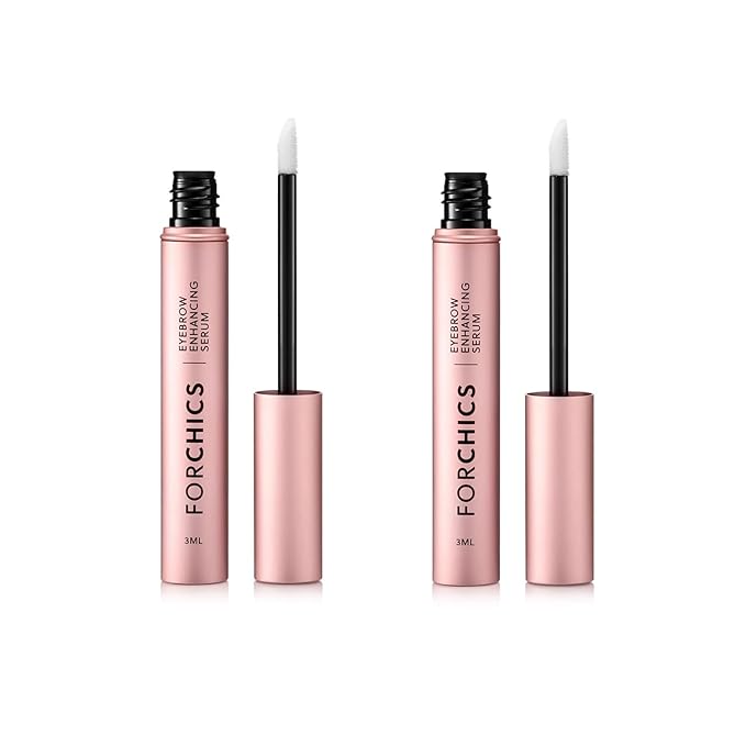 ForBrow by ForChics: 2 Pack Eyebrow Enhancing Serum - Thicker, Fuller Brows with Natural & Organic Conditioner | Vegan & Cruelty-Free with Innovative Peptides