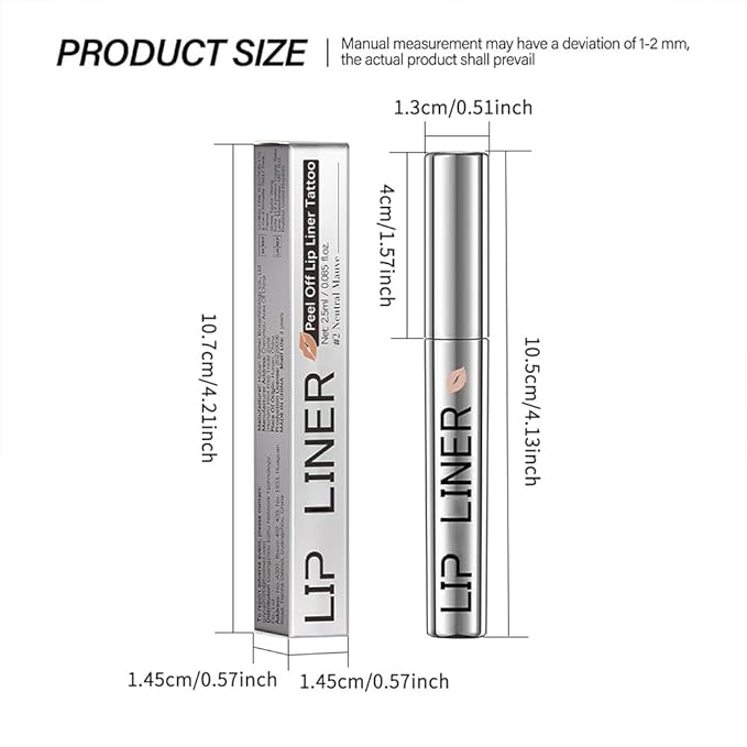2PC Pipe-off lip liner stain,light brown/dark brown/burgundy long-lasting,line tattoo high-color Tint,Smudge-Proof,Waterproof,Nude Matte Tint,Non-Fading, Full Coverage(#3+#4)