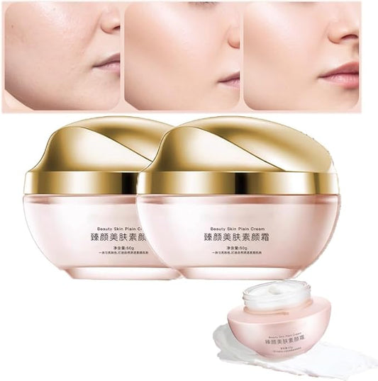 XIRUJNFD Moisturizing Brightening Concealer Smooth Tone Up Cream, Crema De Maquillaje Coreana, Corrector Iluminador Hidratante Crema TóNica Suave (2Pcs)