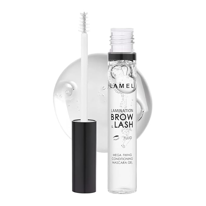 LAMEL Lamination Clear Brow and Lash Gel - Megafixing Eyebrow Glue, Eyebrow Gel, Waterproof & Sweat-Proof Clear Mascara, Setting for Feathered & Fluffy Brows - Flawless Eyebrow Makeup