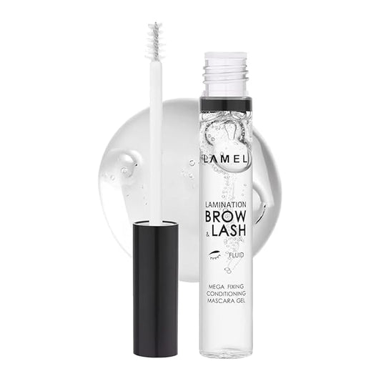 LAMEL Lamination Clear Brow and Lash Gel - Megafixing Eyebrow Glue, Eyebrow Gel, Waterproof & Sweat-Proof Clear Mascara, Setting for Feathered & Fluffy Brows - Flawless Eyebrow Makeup