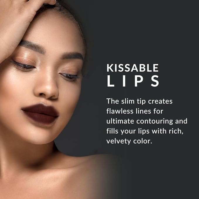 Flori Roberts Luxury Lip Pencil, Retractable Lip Liner and Filler, Vibrant Lip Makeup for Women of Color or Deeper Skin Tones