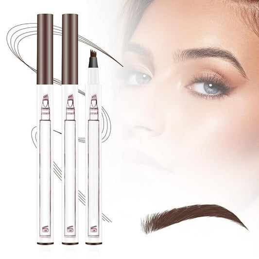 2025 Upgrade Waterproof Brow Pencil with Micro-Fork Tip,3D Magic Eyebrow Pencil 4-Head Split Waterproof Long-lasting Eyebrow Pencil,Natural Makeup Fine Stroke Eyebrow Tattoo Pencils (Light Brown)