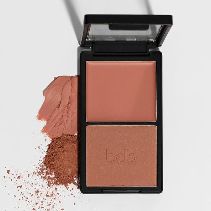 bdb Cream & Powder Duo - Smooth Cream Formula, Pop of Powder for Luminosity, Compact, Blush