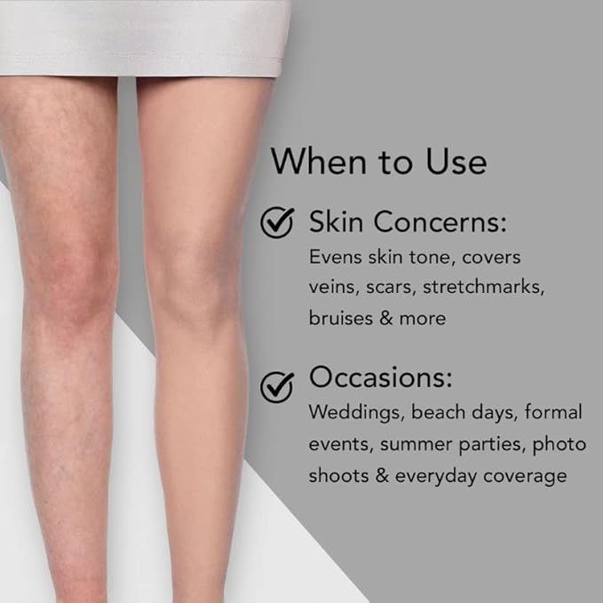 Dermablend Leg and Body Makeup Foundation with SPF 25, 10N Fair Ivory, 3.4 Fl. Oz.