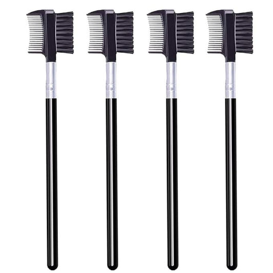 4 PCS Eyebrow Brush and Comb,Makeup Eyelash Comb,Portable Spoolie Brushes for Eyelashes Extension