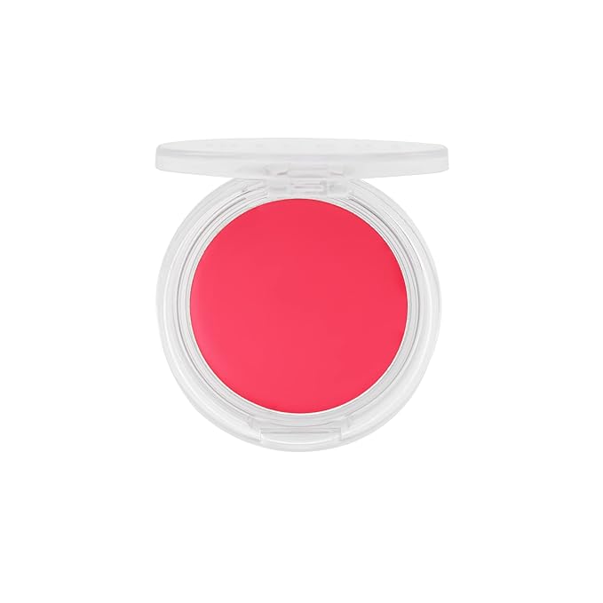 Milani Blush Makeup – Cheek Kiss Cream Blush for Cheeks, Buildable Cream-to-Gel Blusher & Lip Tint, Dewy Natural Color, Hydrating - Coral Crush
