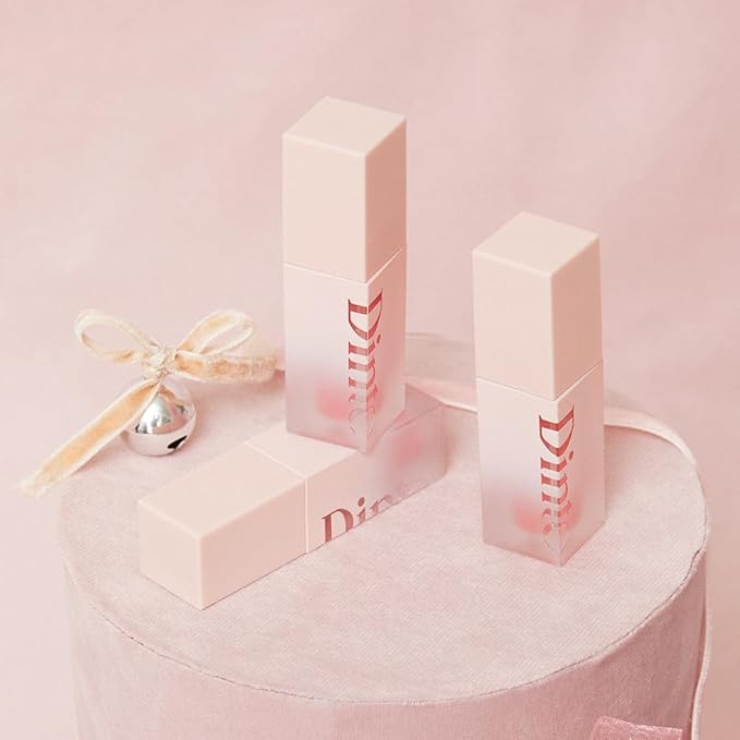 DINTO Blur-Jelly Plumping Lip Tint - Tinted Lip Plumpimg Gel Gloss, Long-Lasting, Moisturizing, Volumizing & Hydrating, Vegan & Cruelty-Free, K beauty (7 colors) (772 Coral Gelée, 0.11 fl.oz.)