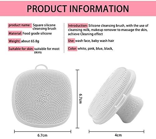 Face Scrubber2Pack Silicone Face Scrubber for Men, Facial Cleansing Brush Silicone Face Wash Brush Manual Waterproof Cleansing Skin Care Face Brushes for and Exfoliating