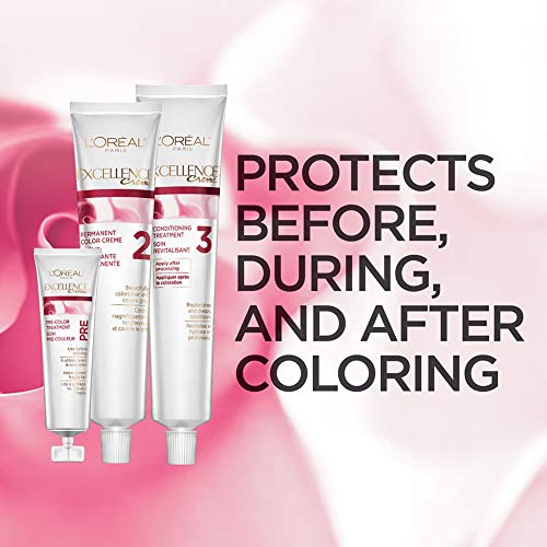 L'Oreal Paris Excellence Creme Permanent Hair Color, Medium Red Brown (3 Count)